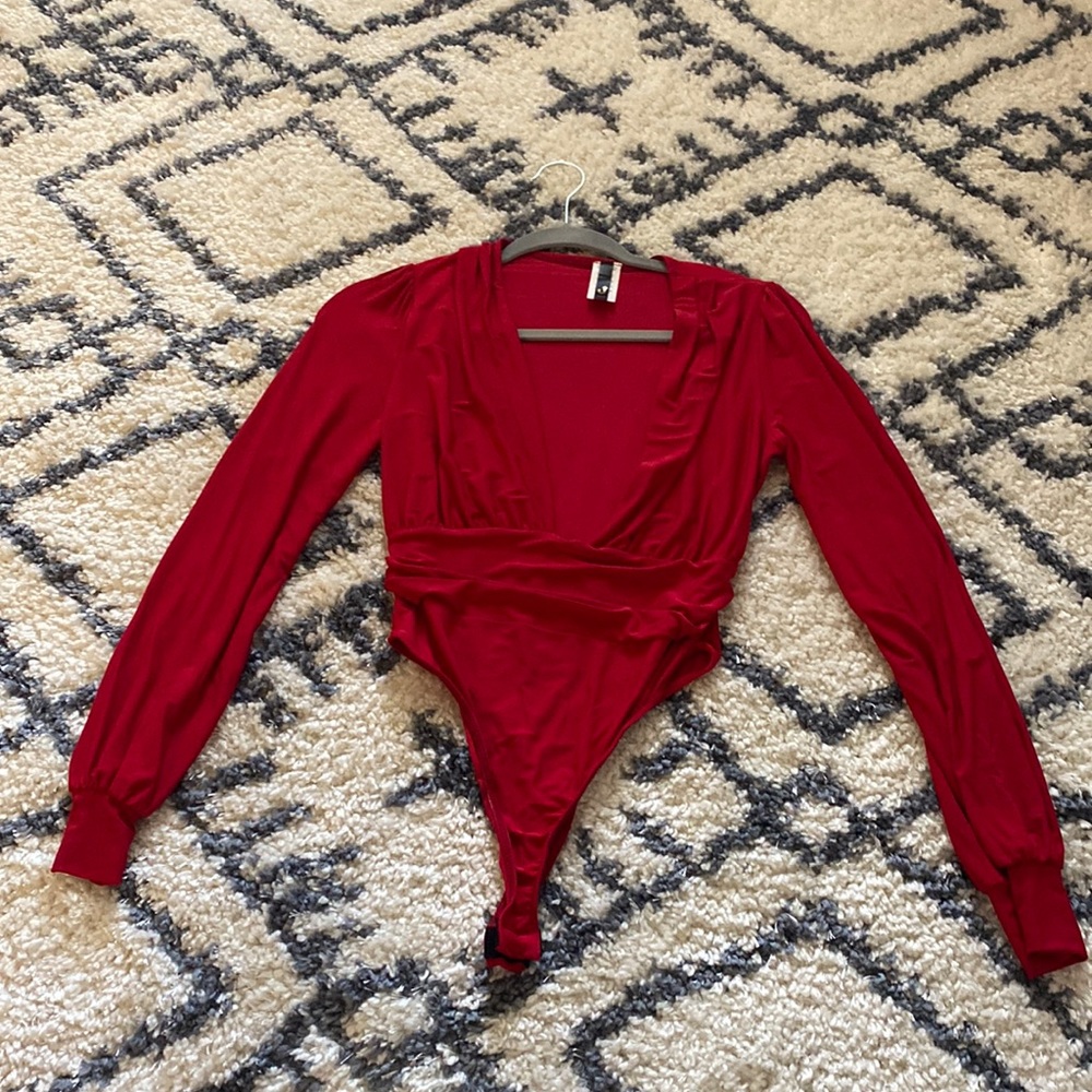 Red body suit